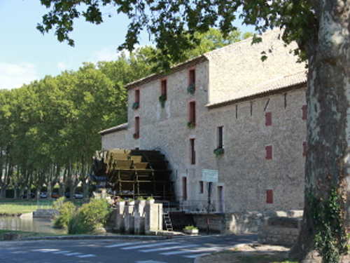 View of the mill in Taillades.
