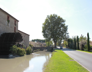 View of the mill in Taillades.
