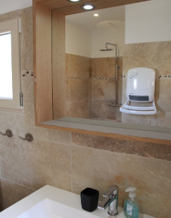 View of the ensuite bathroom.