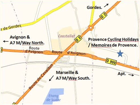 How to find us in Coustellet. How to find us in Coustellet.
